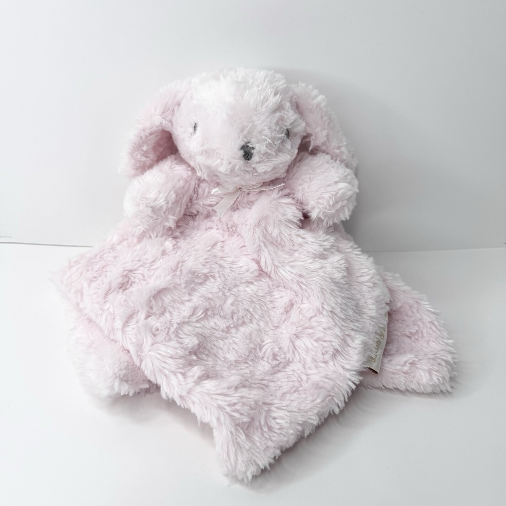 Blankets & Beyond Pink Bunny Rabbit Plush Lovey Security Blanket